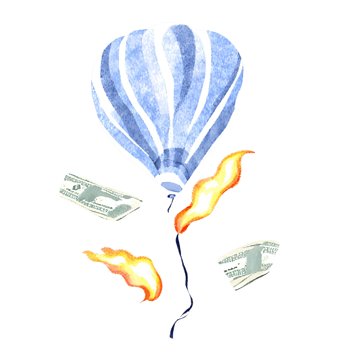 balloon money fire release your risk