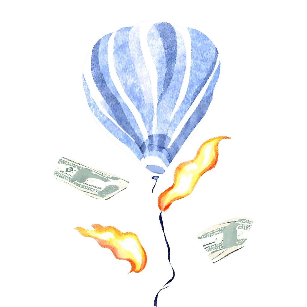 balloon money fire release your risk