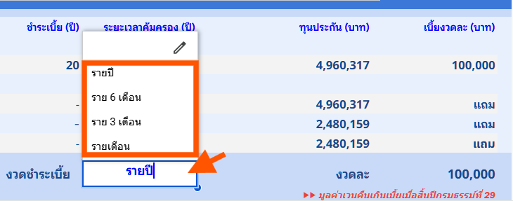 วิธีใช้งานคำนวณตลอดชีพ 1 3