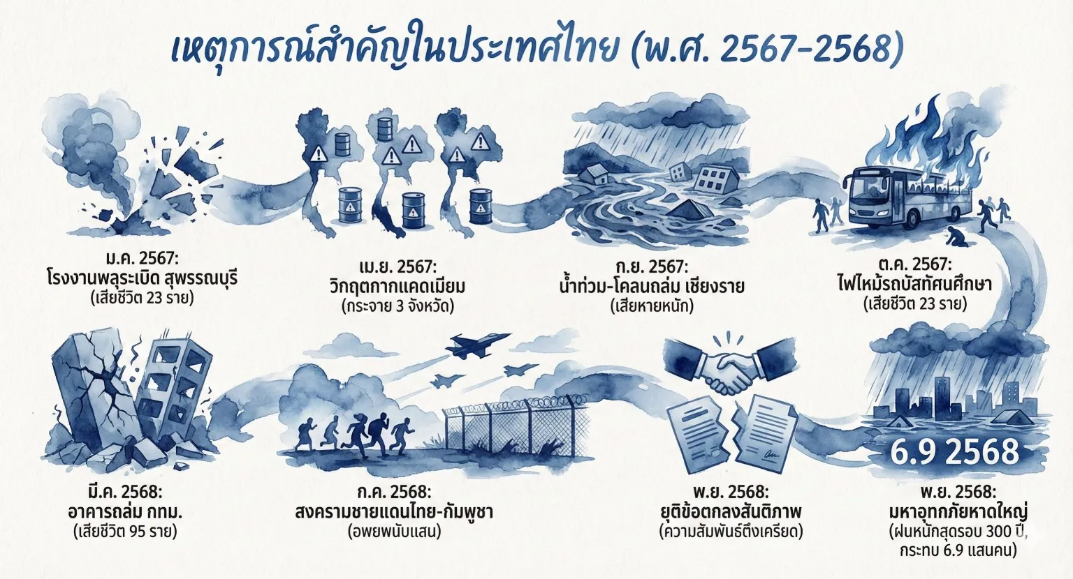 เหตุร้ายในไทยปี67 68